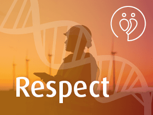 Respect
We treat our colleagues and our customers the way in which we would want to be treated.