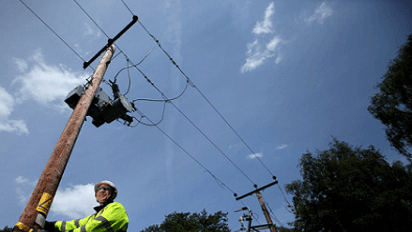 Overhead electricity lines